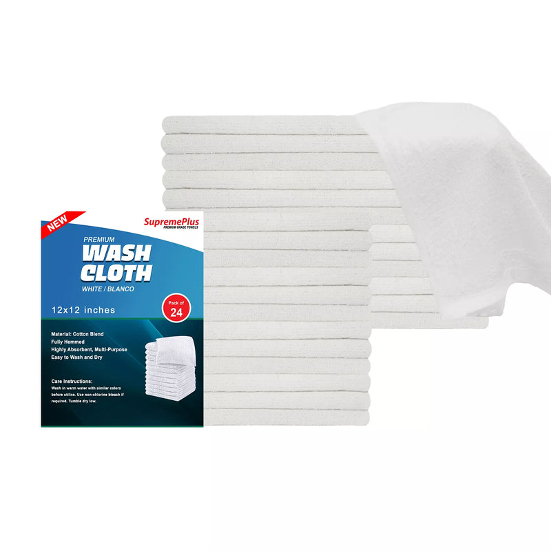 White Wash Cloth Towels