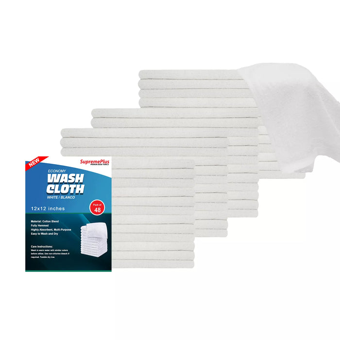 White Wash Cloth Towels