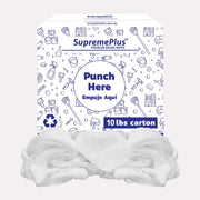 White Half Towel Cleaning Rags – 720 lbs Pallet – 72 × 25 lbs Boxes – Wiping Hub