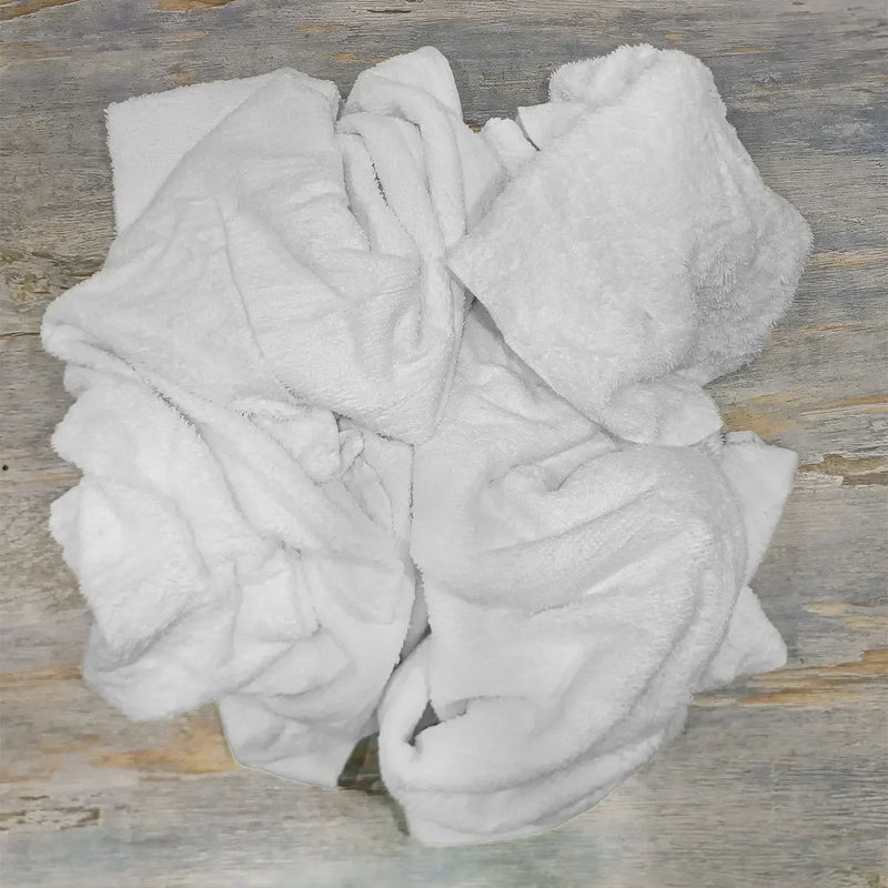 White Half Towel Cleaning Rags – Wiping Hub