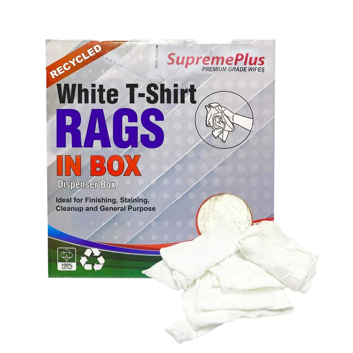 White Knit T-Shirt Wiping Rags - Wiping Hub