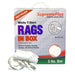 White Knit T-Shirt Material Wiping Rags - 5 lbs. Compressed Box