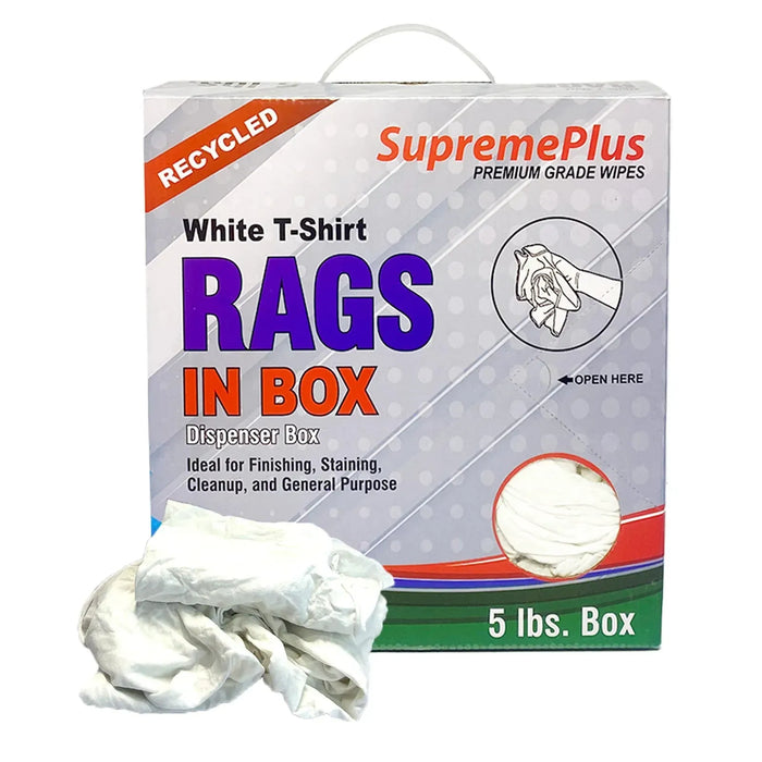 White Knit T-Shirt Wiping Rags - Wiping Hub