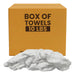 Clean Up Terry White Bar Towels - 14x17 to 16x19 - 10 lbs. Box - Wiping Hub