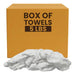 Clean Up Terry White Bar Towels - 14x17 to 16x19 - 5 lbs. Box - Wiping Hub