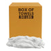 Clean Up Terry White Bar Towels - 14x17 to 16x19 - 50 lbs. Box - Wiping Hub