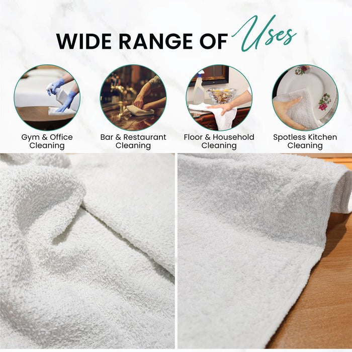 White Terry Bar Mop Cleaning Towels – Infographics – Wiping Hub