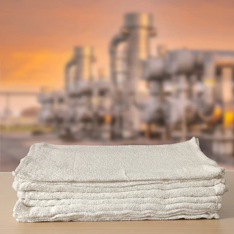 White Terry Bar Mop Cleaning Towels – Wiping Hub