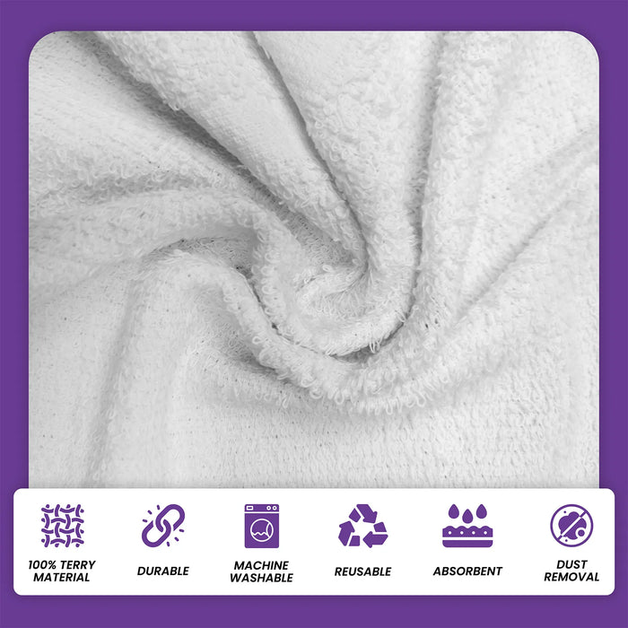 White Wash Towel Cleaning Cloth - Infographics - Wiping Hub