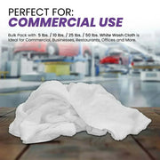 White Wash Towel Cleaning Cloth - Wiping Hub