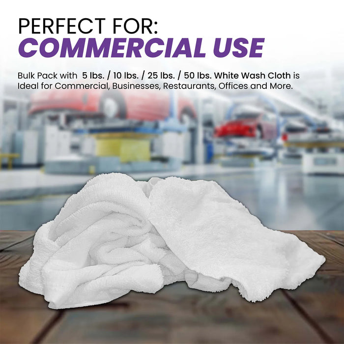 White Wash Towel Cleaning Cloth - Wiping Hub