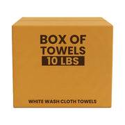 White Wash Towel Cleaning Cloth - 10 lbs Box - Wiping Hub