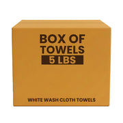 White Wash Towel Cleaning Cloth - 600 lbs Pallet - 120 x 5 lbs Boxes - Wiping Hub