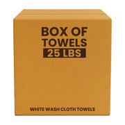 White Wash Towel Cleaning Cloth - 675 lbs Pallet - 27 x 25 lbs Boxes - Wiping Hub