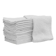Bulk White Shop Towels - White Cotton Shop Towels Buy Wholesale - Wiping Hub
