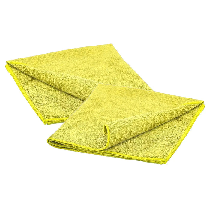 Color Microfiber Towels - Yellow - 16" x 16" - 36 Counts